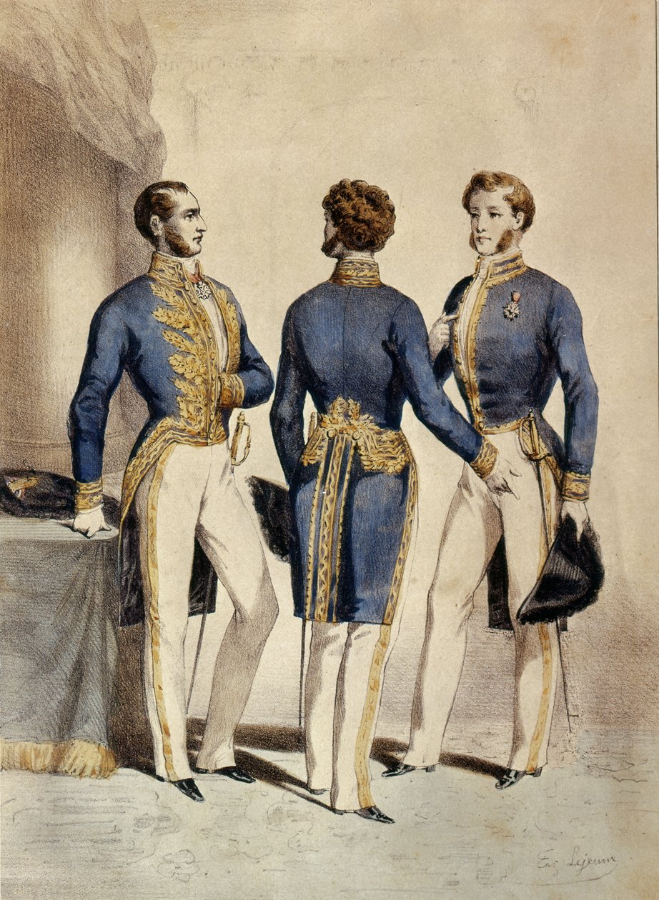 Rada Stanu, mundury wiceprezydenta, doradcy i mistrza wniosków, 1853 autorstwa Eugene Joseph Lejeune