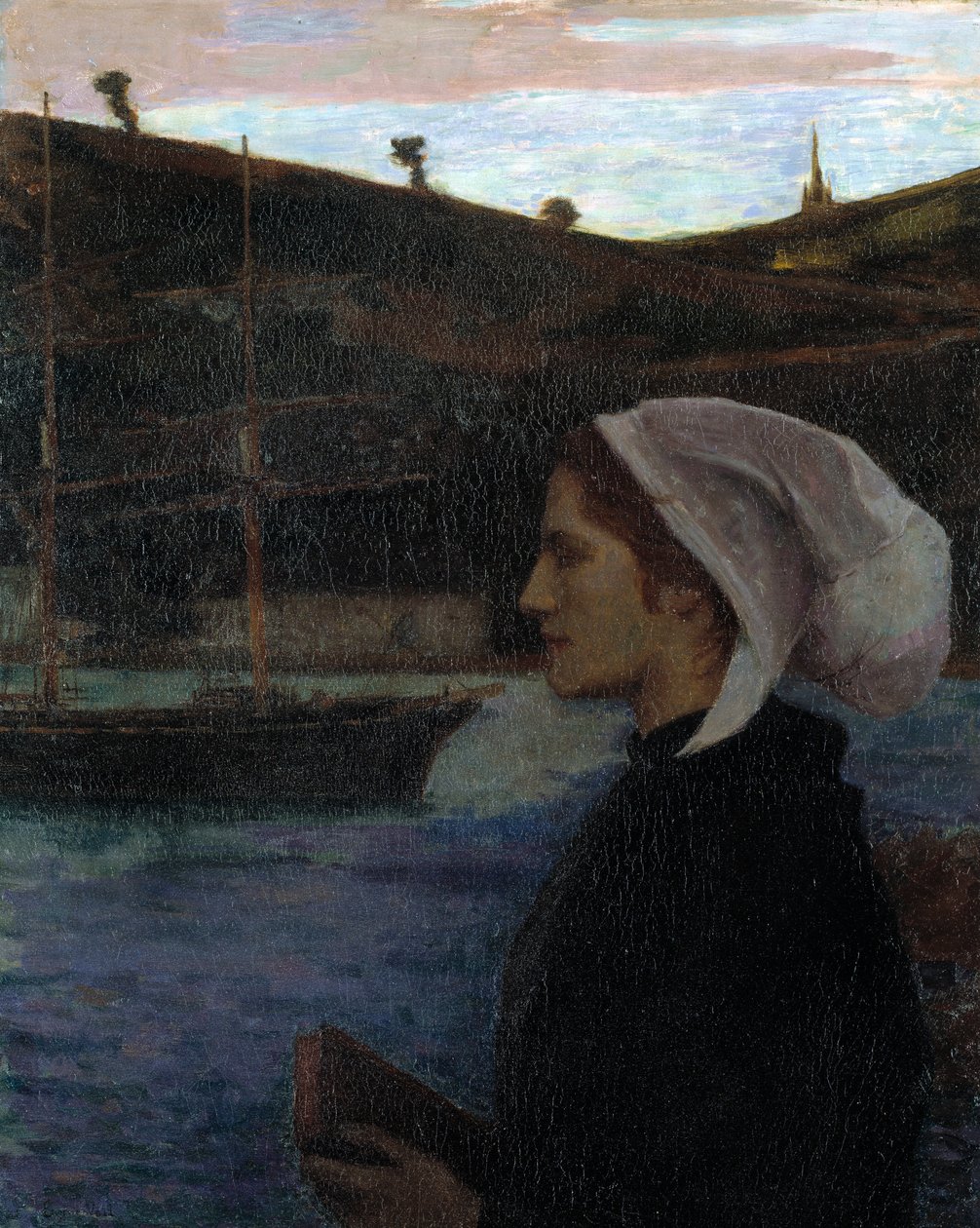 Niedziela bretońska, ok. godz. 1890. autorstwa Eugene Laurent Vail