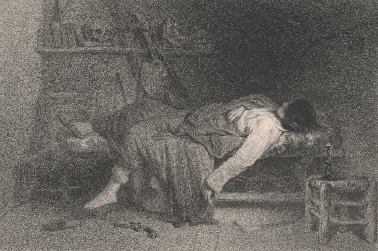 Samobójstwo, 1846. autorstwa Eugene Leroux