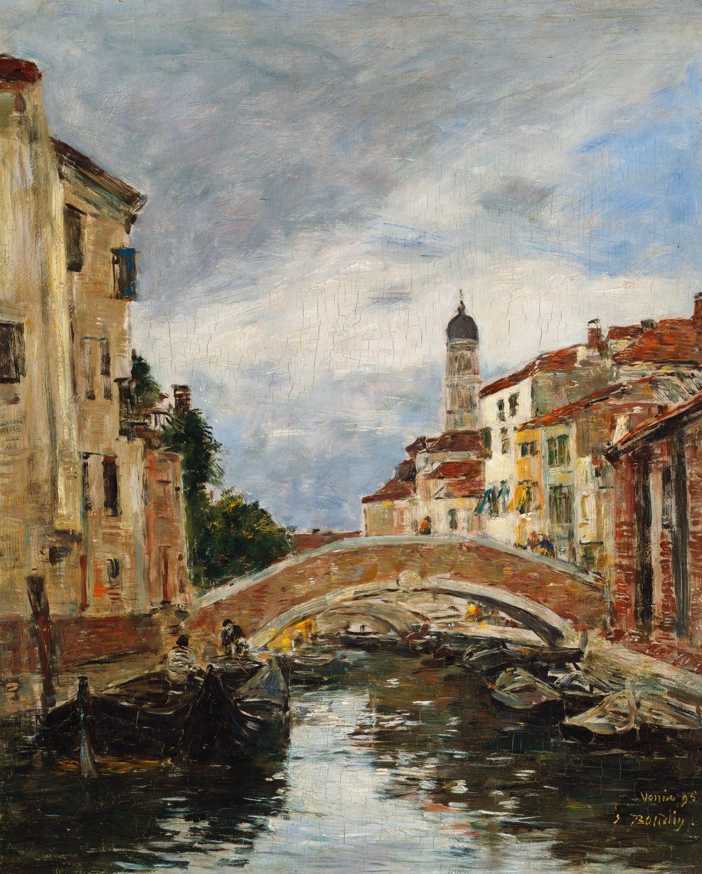 Mały Kanał Wenecki, 1895 autorstwa Eugene Louis Boudin