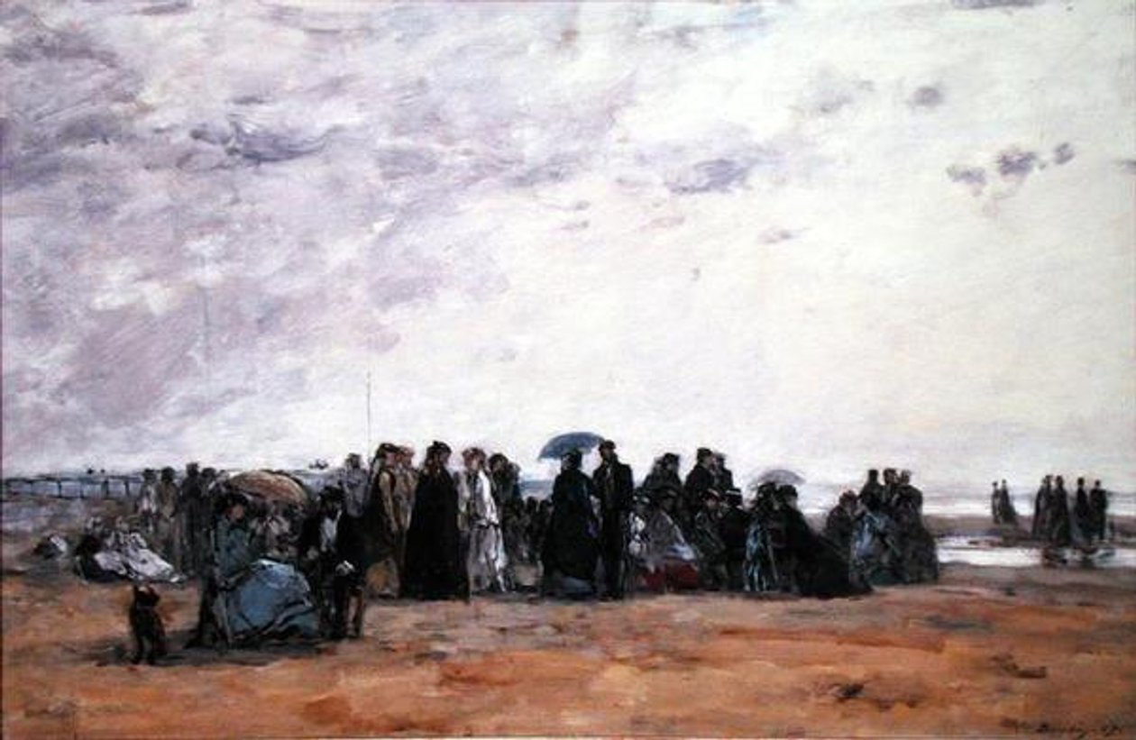 Nadmorskie kąpielisko autorstwa Eugene Louis Boudin