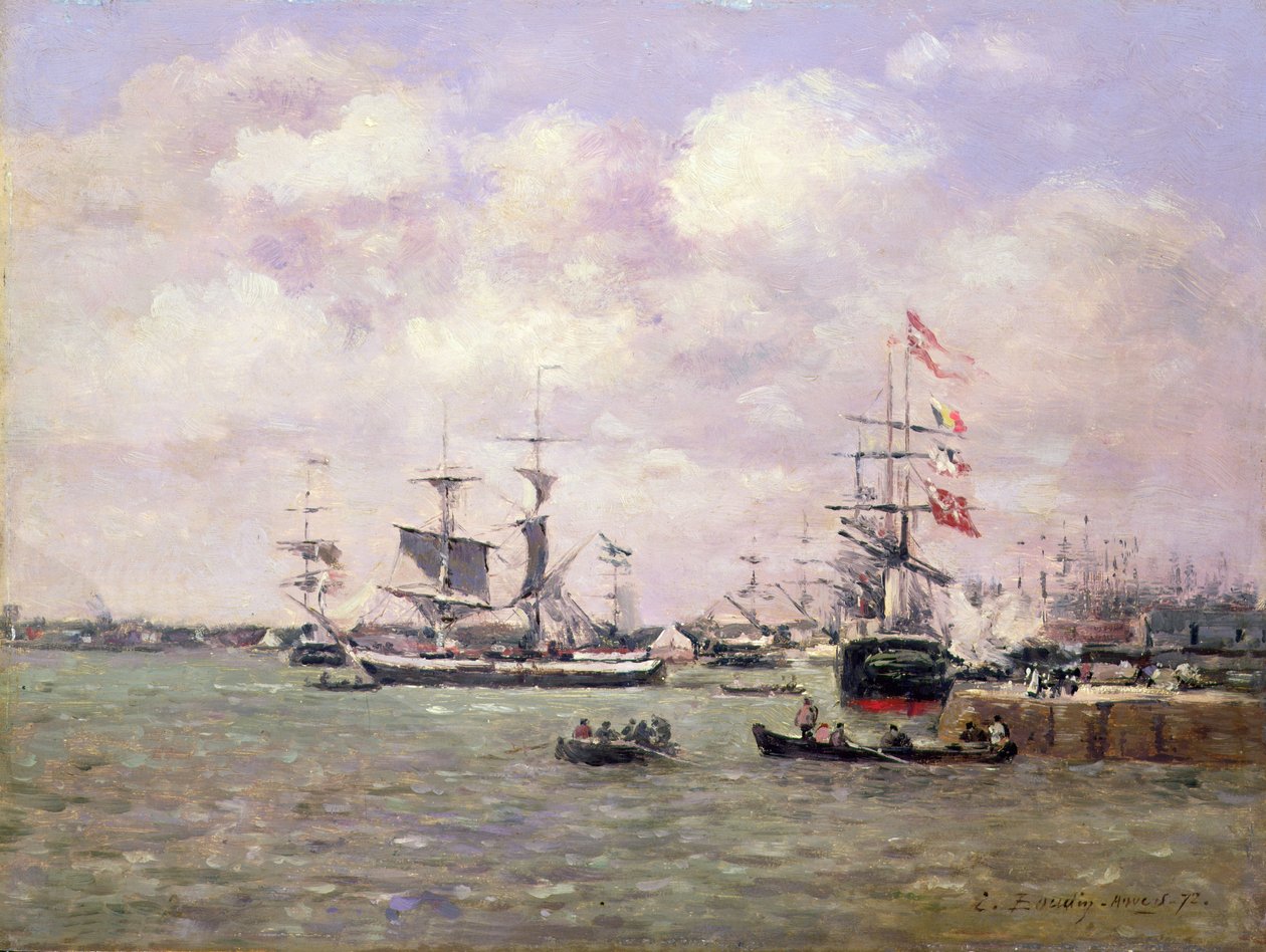 Antwerpia autorstwa Eugene Louis Boudin