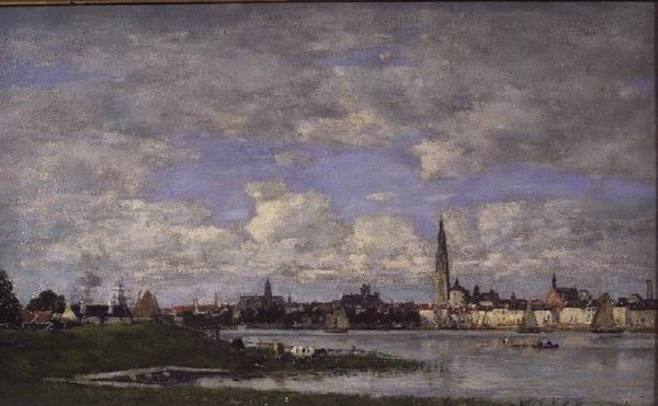 Antwerpia z Końca Flandrii (olej na płótnie) autorstwa Eugene Louis Boudin