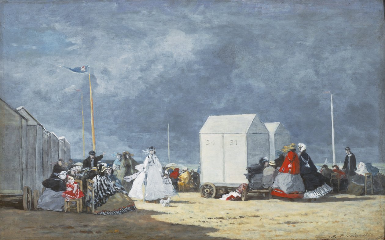 Zbliża się burza, 1864 autorstwa Eugene Louis Boudin