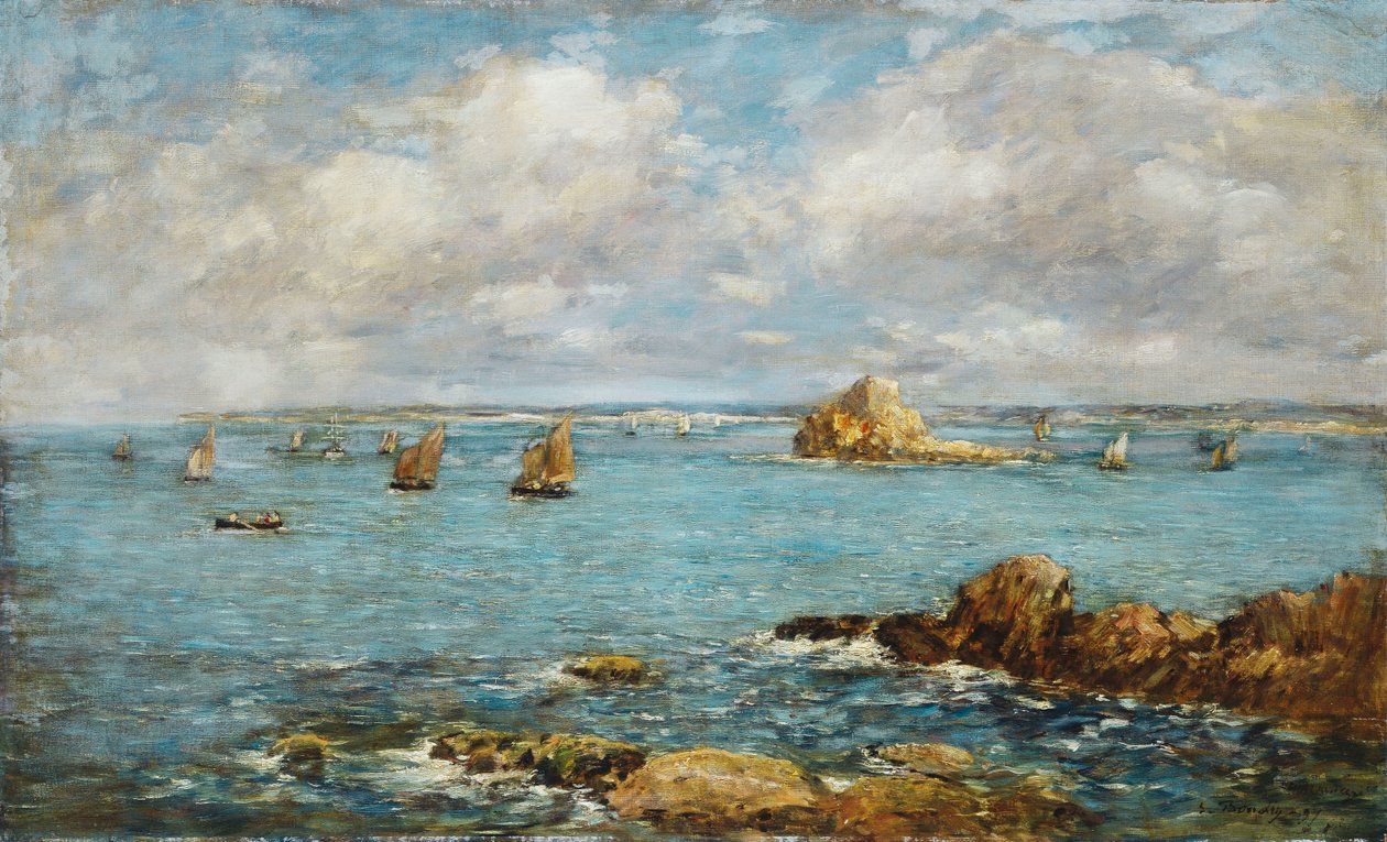 Zatoka Douarnenez; Zatoka Douarnenez, 1897 autorstwa Eugene Louis Boudin