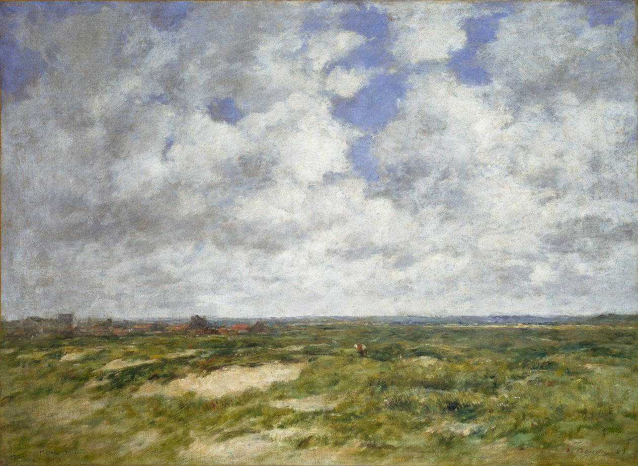 Berck, pochmurny krajobraz, 1882 autorstwa Eugene Louis Boudin