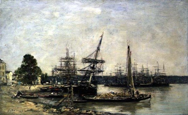 bordeaux autorstwa Eugene Louis Boudin