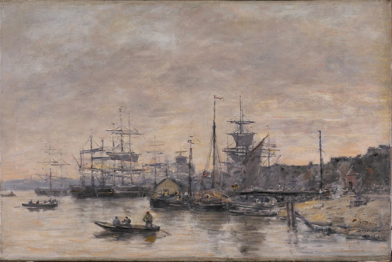 Bordeaux, port autorstwa Eugene Louis Boudin