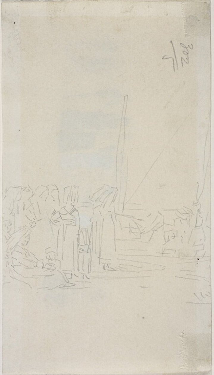 Bretońskie kobiety na plaży autorstwa Eugene Louis Boudin