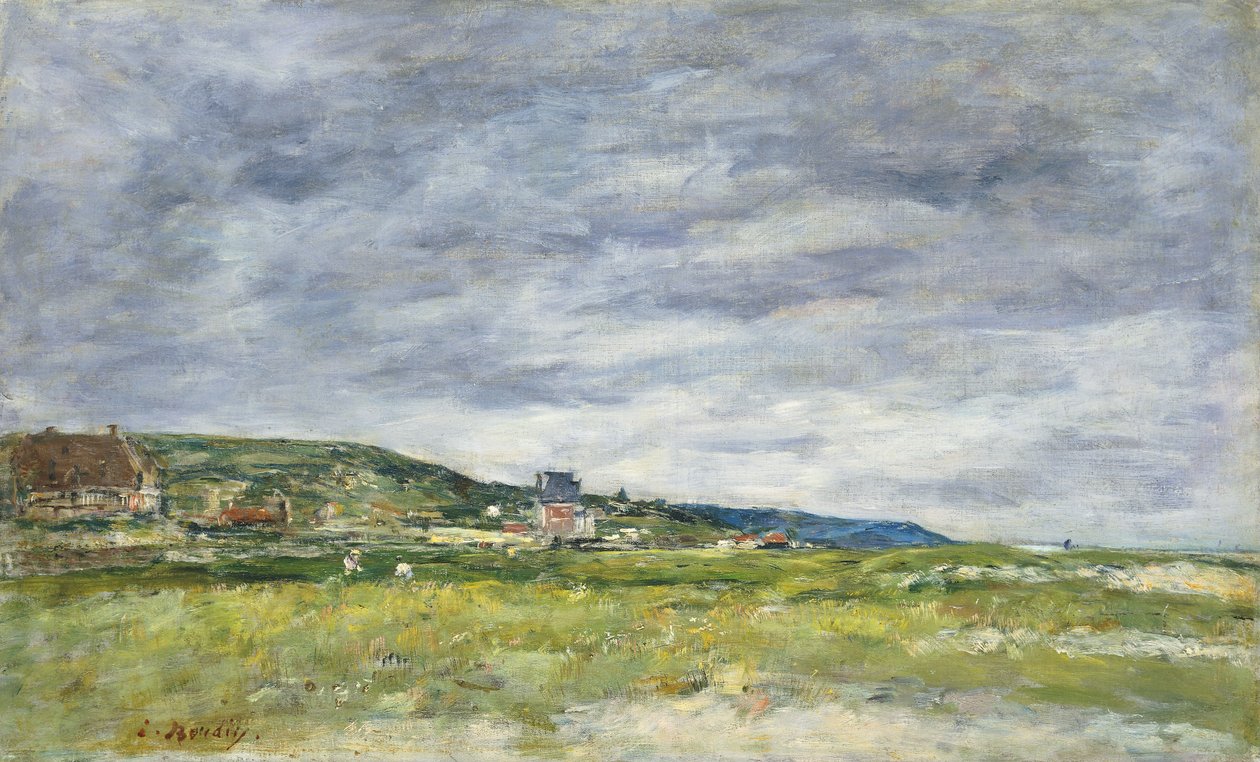 Deauville, Wydmy, autorstwa Eugene Louis Boudin
