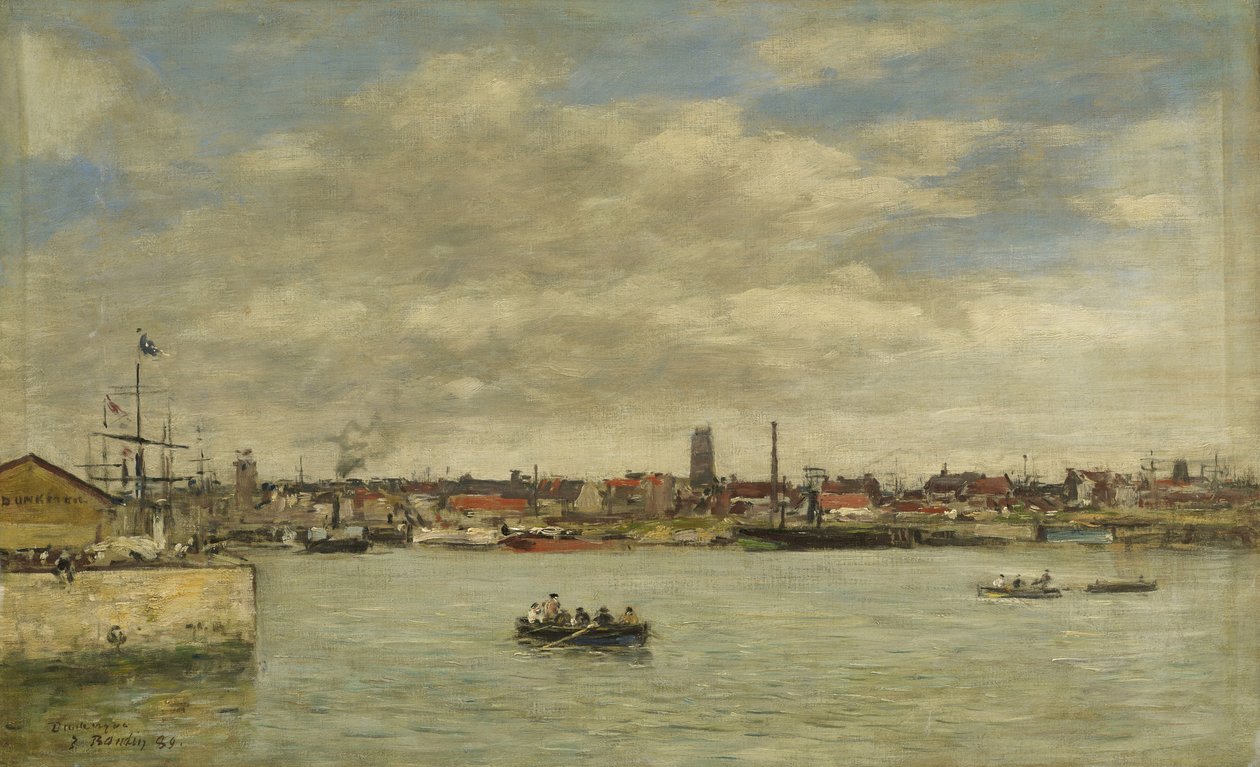 Dunkierka, 1889 autorstwa Eugene Louis Boudin
