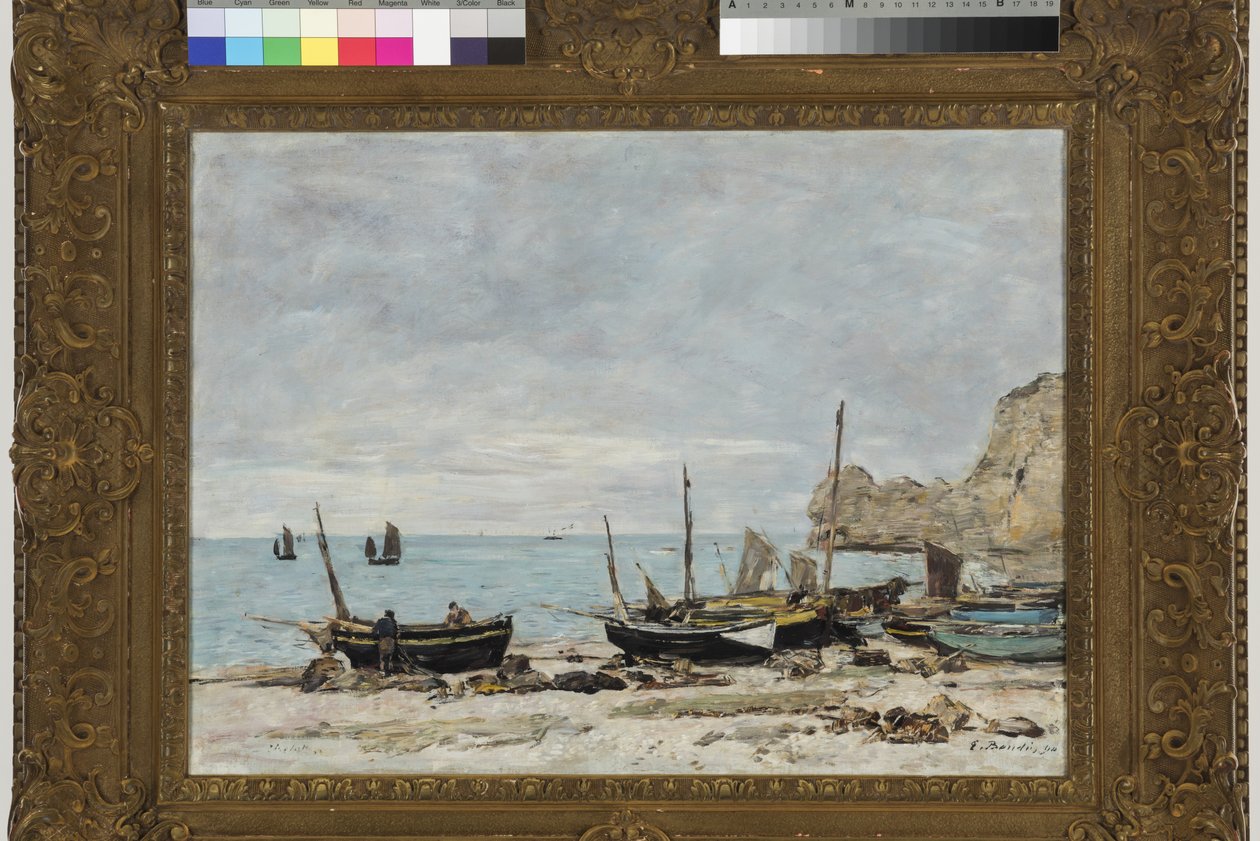 Étretat autorstwa Eugene Louis Boudin