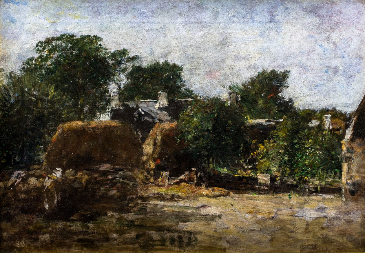 Podwórze autorstwa Eugene Louis Boudin