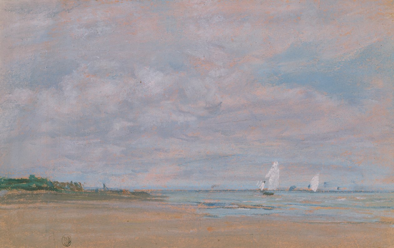 Łodzie rybackie autorstwa Eugene Louis Boudin