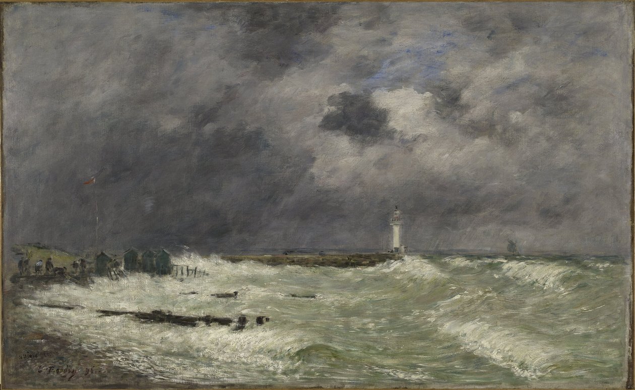 Wichura przed Frascati, Hawr autorstwa Eugene Louis Boudin