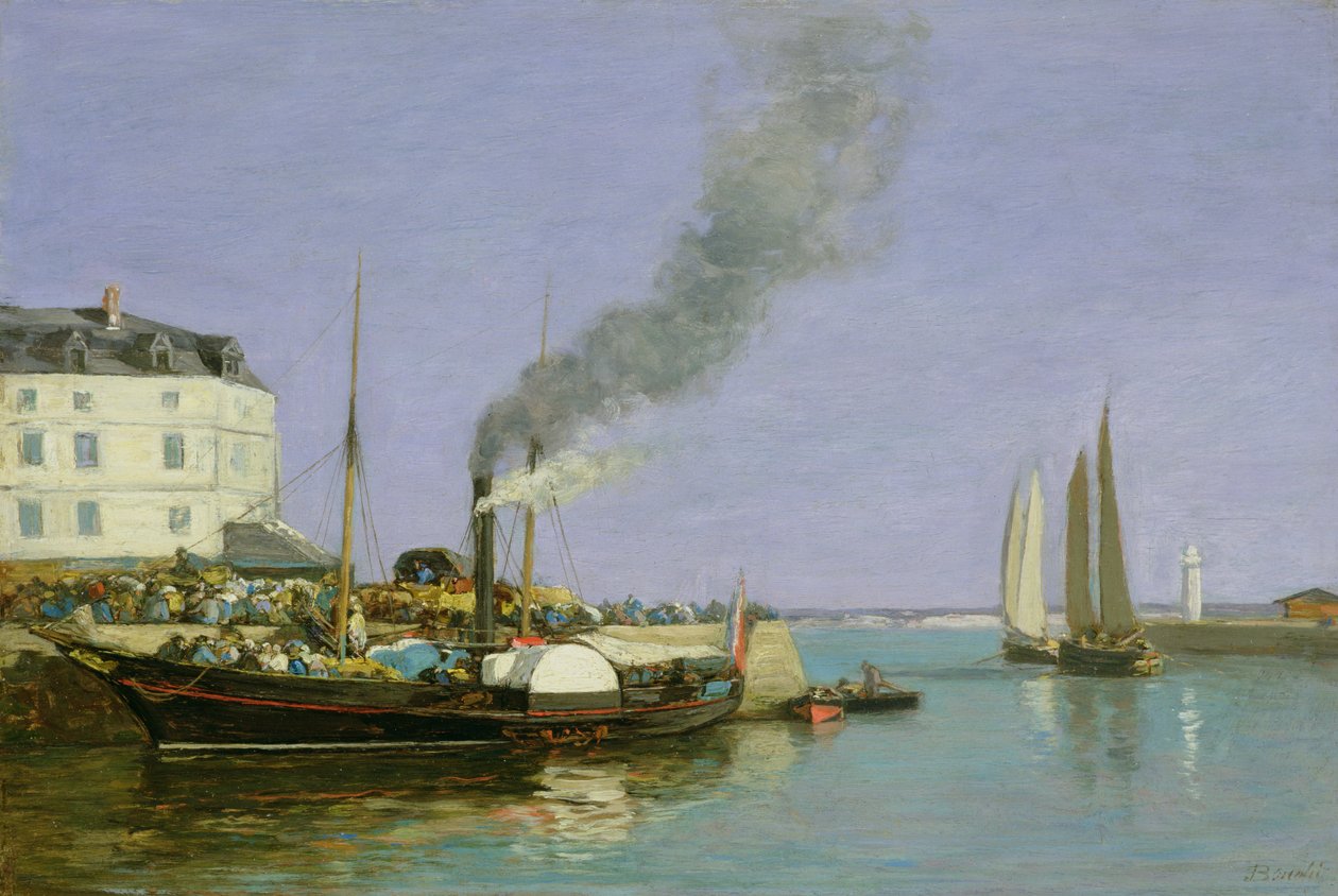Honfleur, 1854-57 autorstwa Eugene Louis Boudin