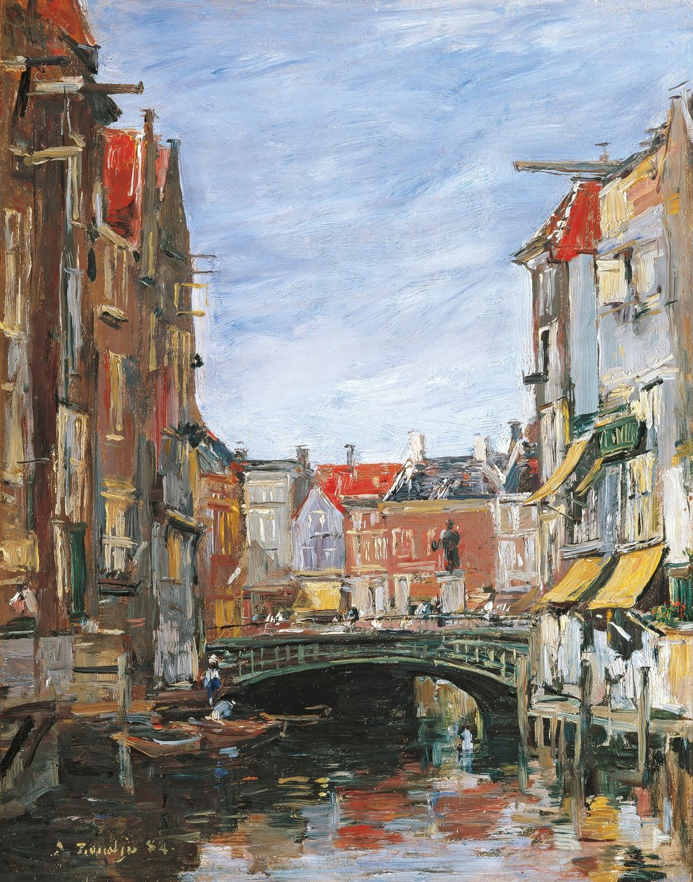 La Place Ary Scheffer, Dordrecht autorstwa Eugene Louis Boudin