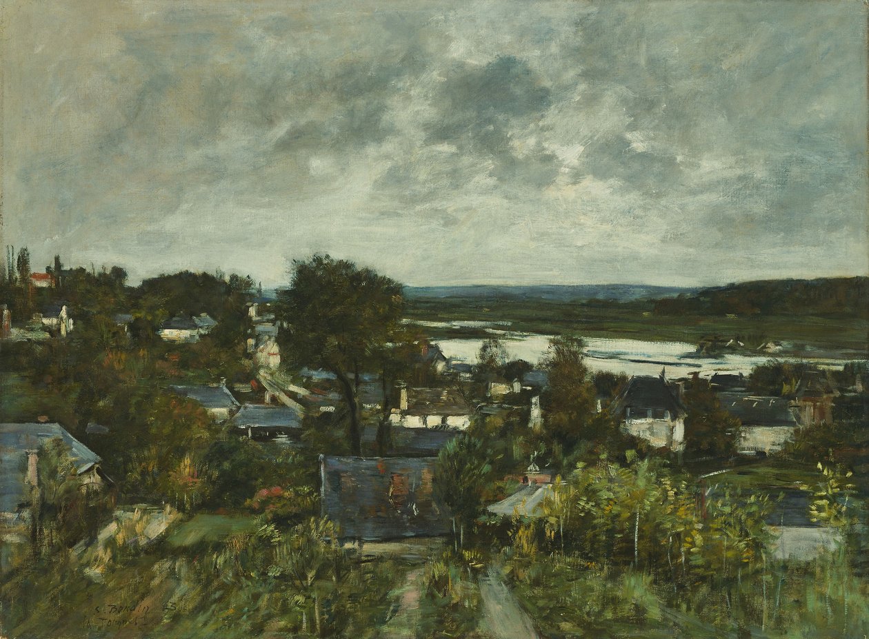 La Touques w pobliżu Deauville autorstwa Eugene Louis Boudin