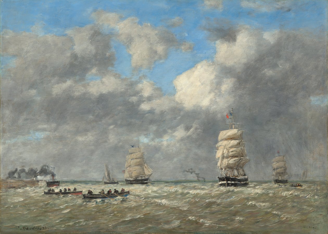 Hawr, 1883 r. autorstwa Eugene Louis Boudin