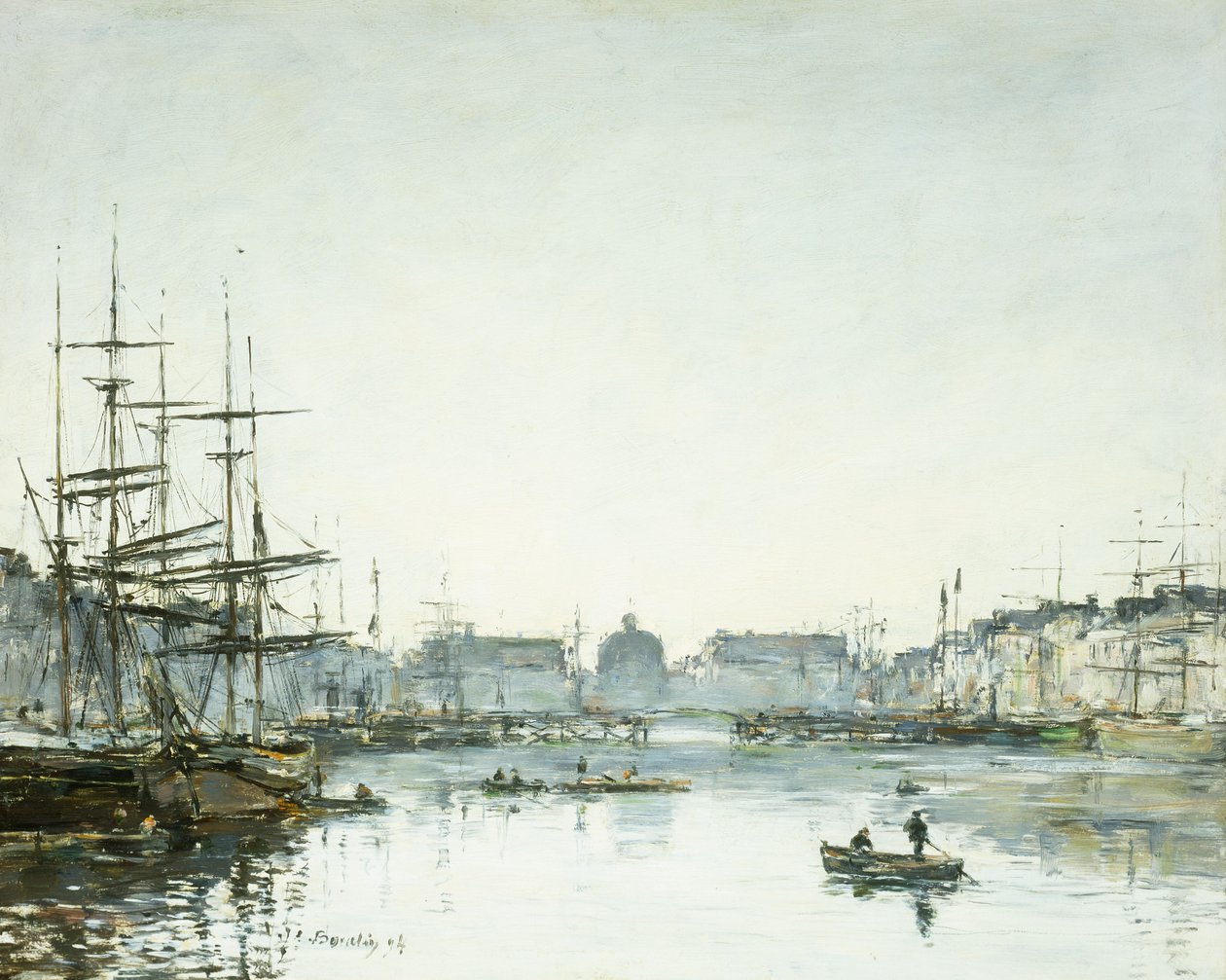 Le Havre, Zagłębie Handlowe, 1894 autorstwa Eugene Louis Boudin