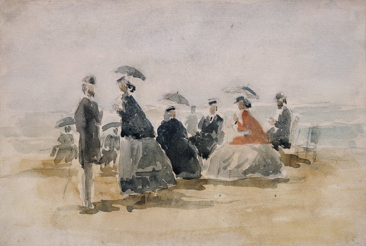 Les Krynoliny, 1865 autorstwa Eugene Louis Boudin