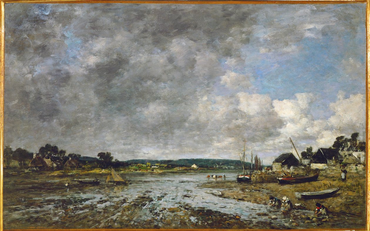 Norman Washerwomen on the Shore autorstwa Eugene Louis Boudin