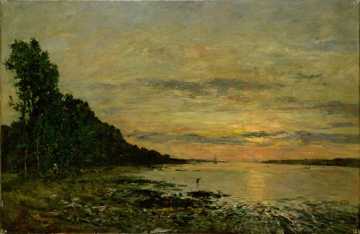 Plougastel-Daoulas, c.1870-73 (olej na płótnie) autorstwa Eugene Louis Boudin