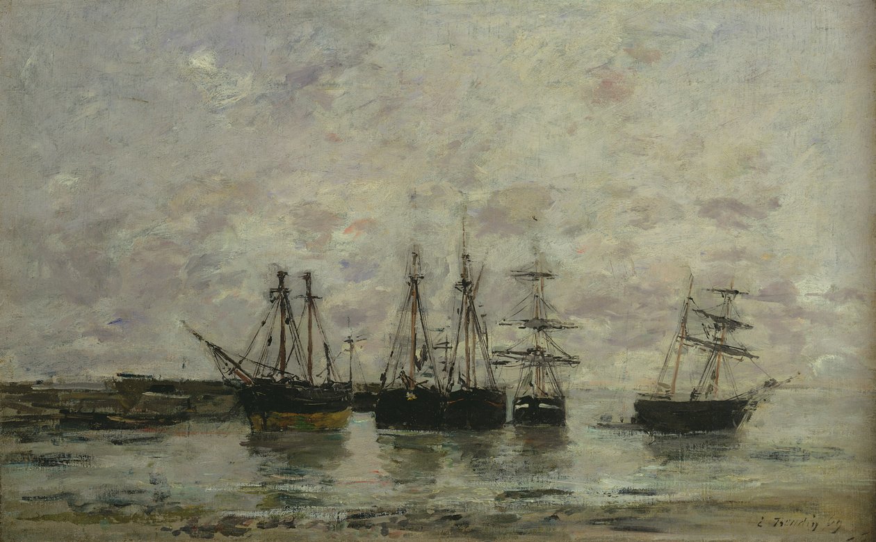 Portrieux, 1869 autorstwa Eugene Louis Boudin