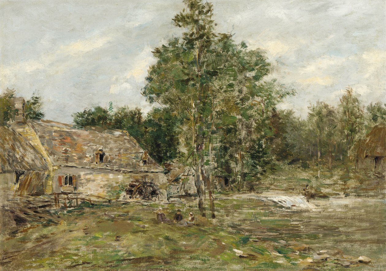 Saint-Cenery, młyn, ok. 1890-92 autorstwa Eugene Louis Boudin