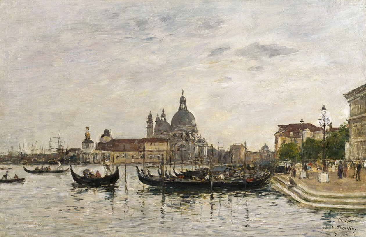 Santa Maria della Salute i Dogana w Wenecji autorstwa Eugene Louis Boudin