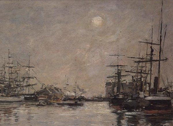 Dorzecze Barre, Le Havre autorstwa Eugene Louis Boudin