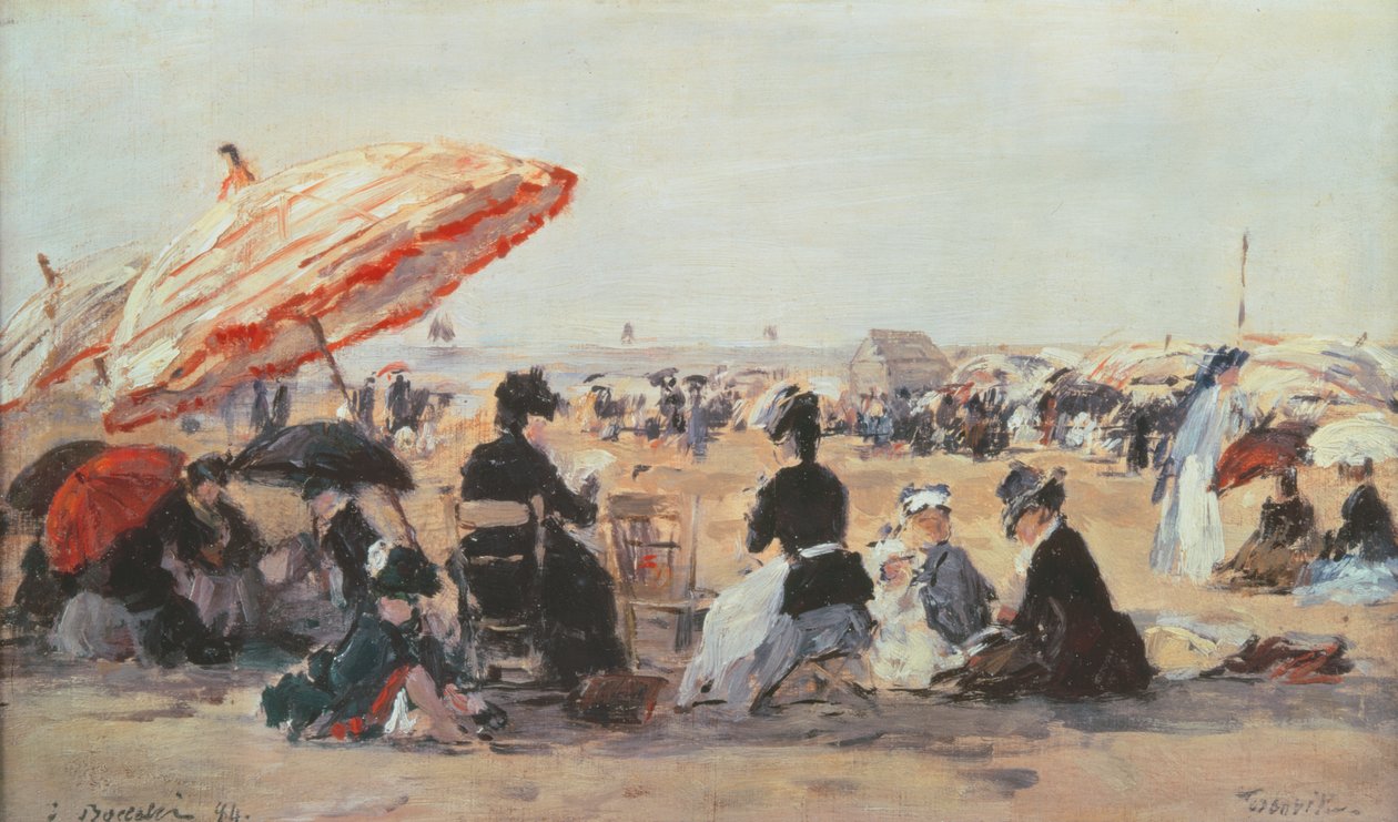 Plaża autorstwa Eugene Louis Boudin