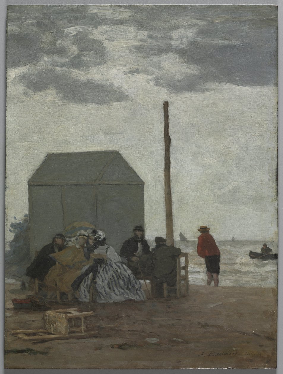 Plaża w Deauville autorstwa Eugene Louis Boudin