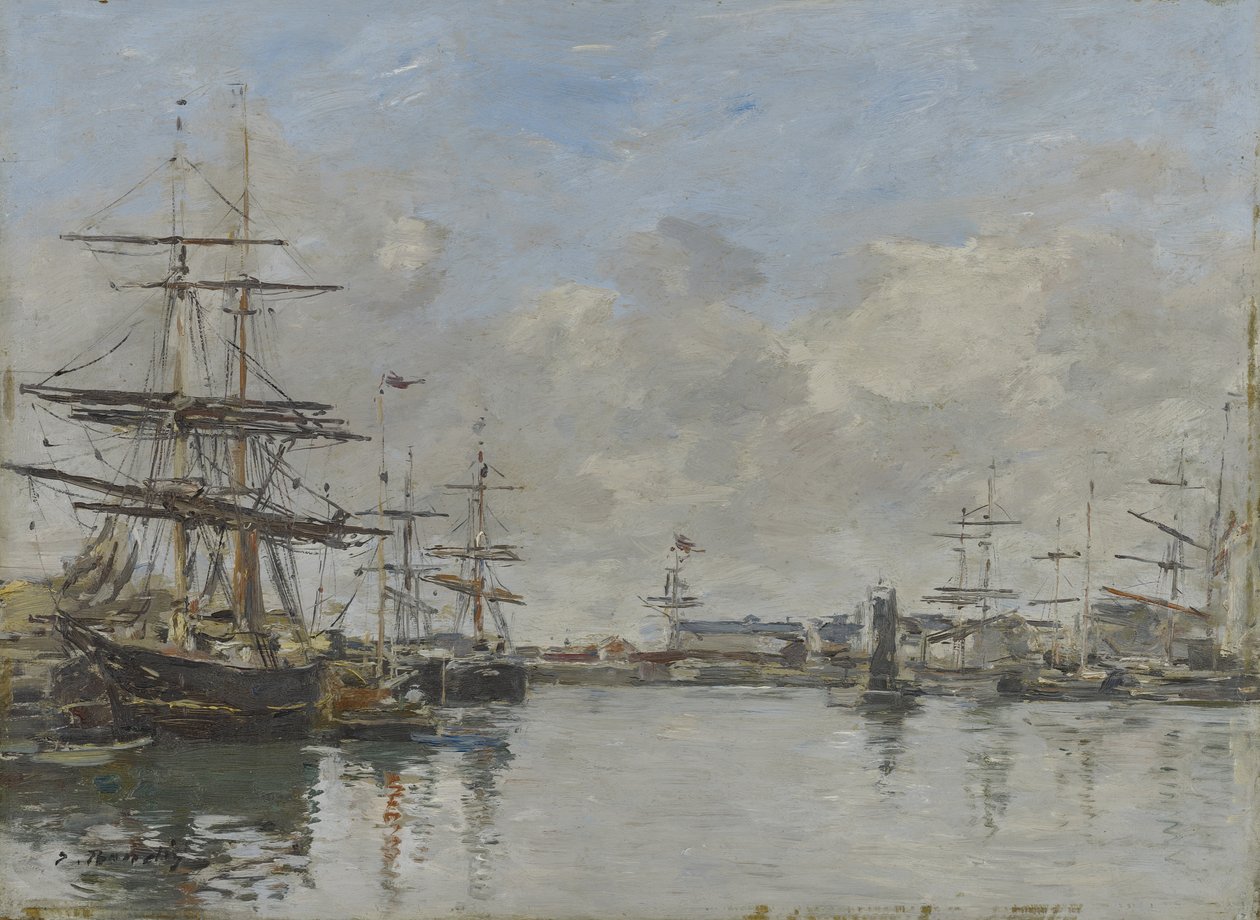 Port Le Havre, ok. 1885-90 autorstwa Eugene Louis Boudin