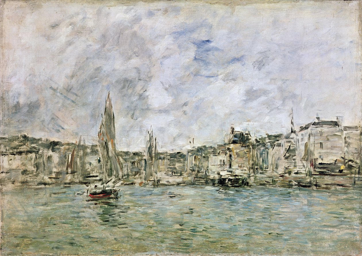 Port w Honfleur, 1896 autorstwa Eugene Louis Boudin