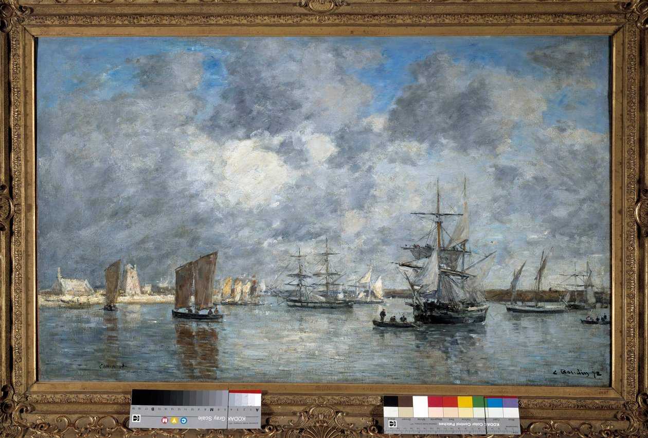 Port Carnaret Obraz Eugene Louis Boudin (1824-1898). 1872. wym. 0,55x0,89m. Paryż, Muzeum Orsay autorstwa Eugene Louis Boudin