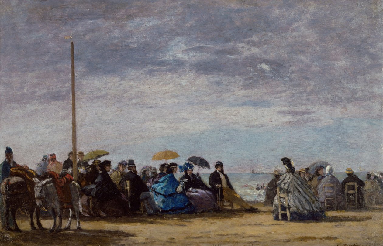 Plaża, 1864 autorstwa Eugene Louis Boudin