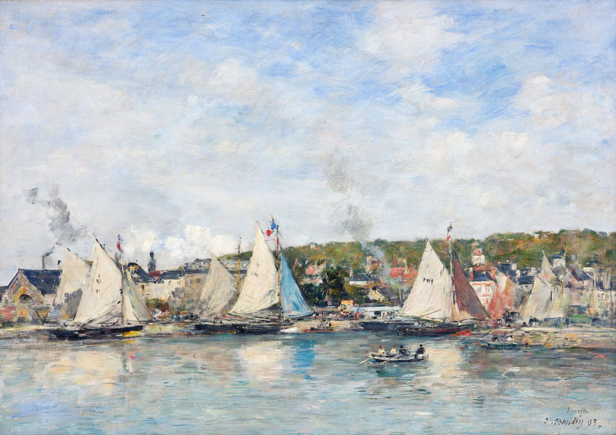 Port Trouville, 1893. autorstwa Eugene Louis Boudin