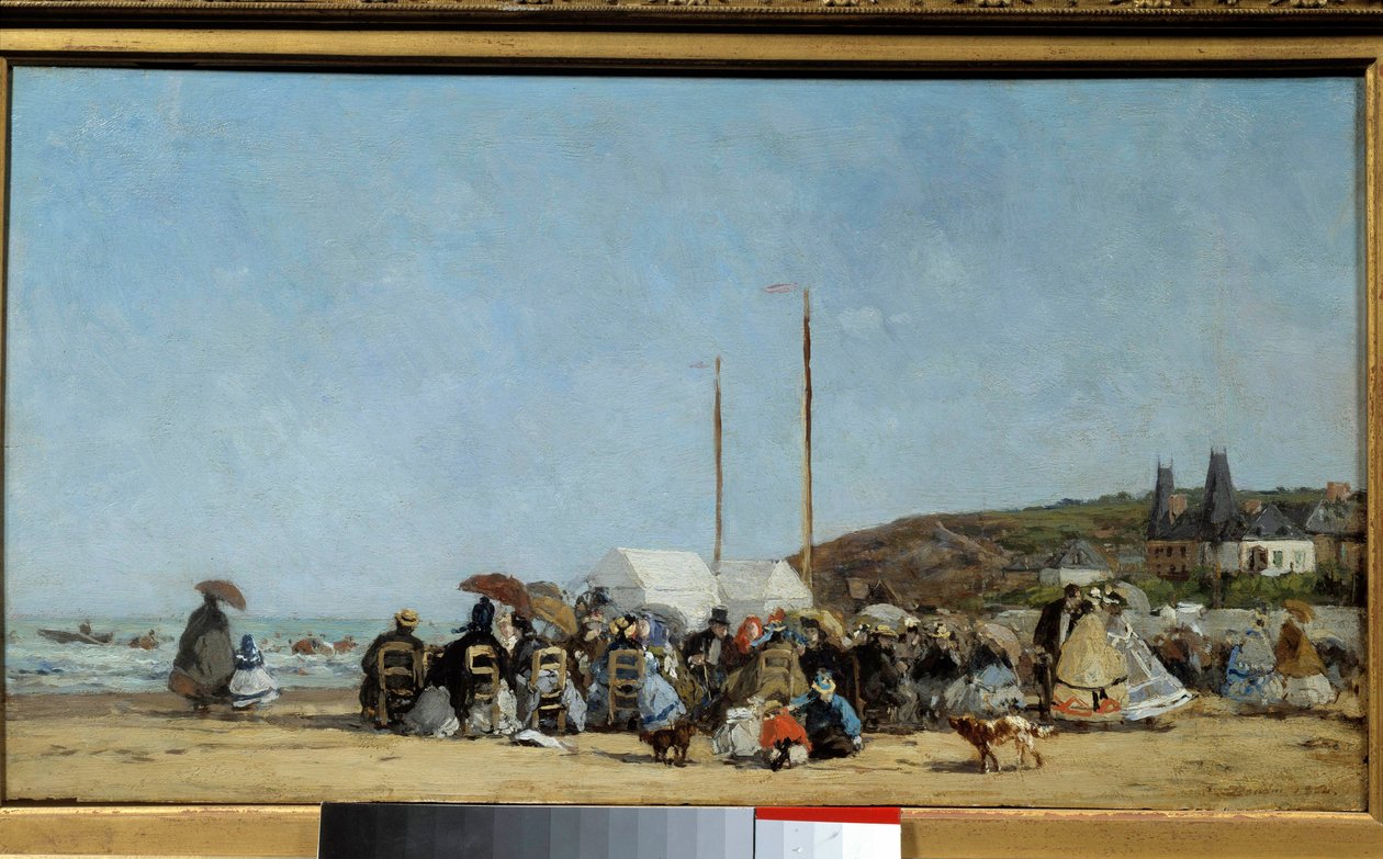 Plaża Trouville autorstwa Eugene Louis Boudin