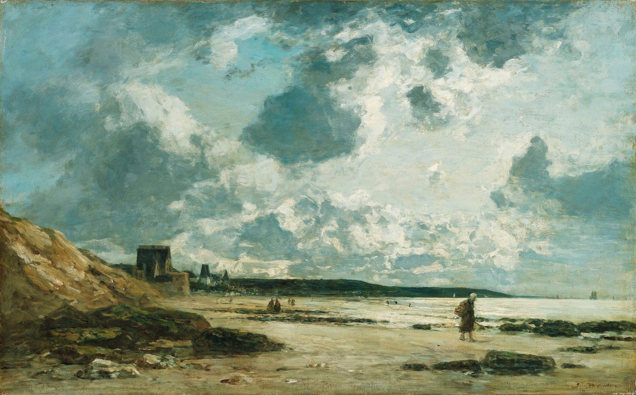 Trouville, Czarne Skały, ok. 1860-1865 autorstwa Eugene Louis Boudin