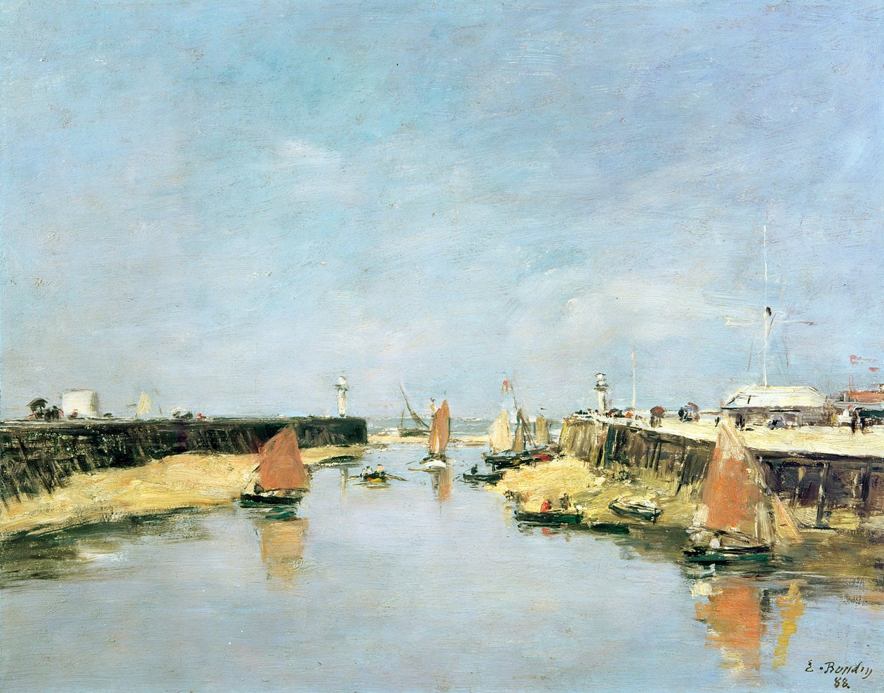 Nieznany obraz autorstwa Eugene Louis Boudin