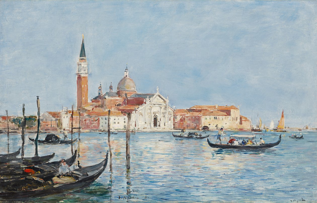Wenecja, kościół San Giorgio autorstwa Eugene Louis Boudin