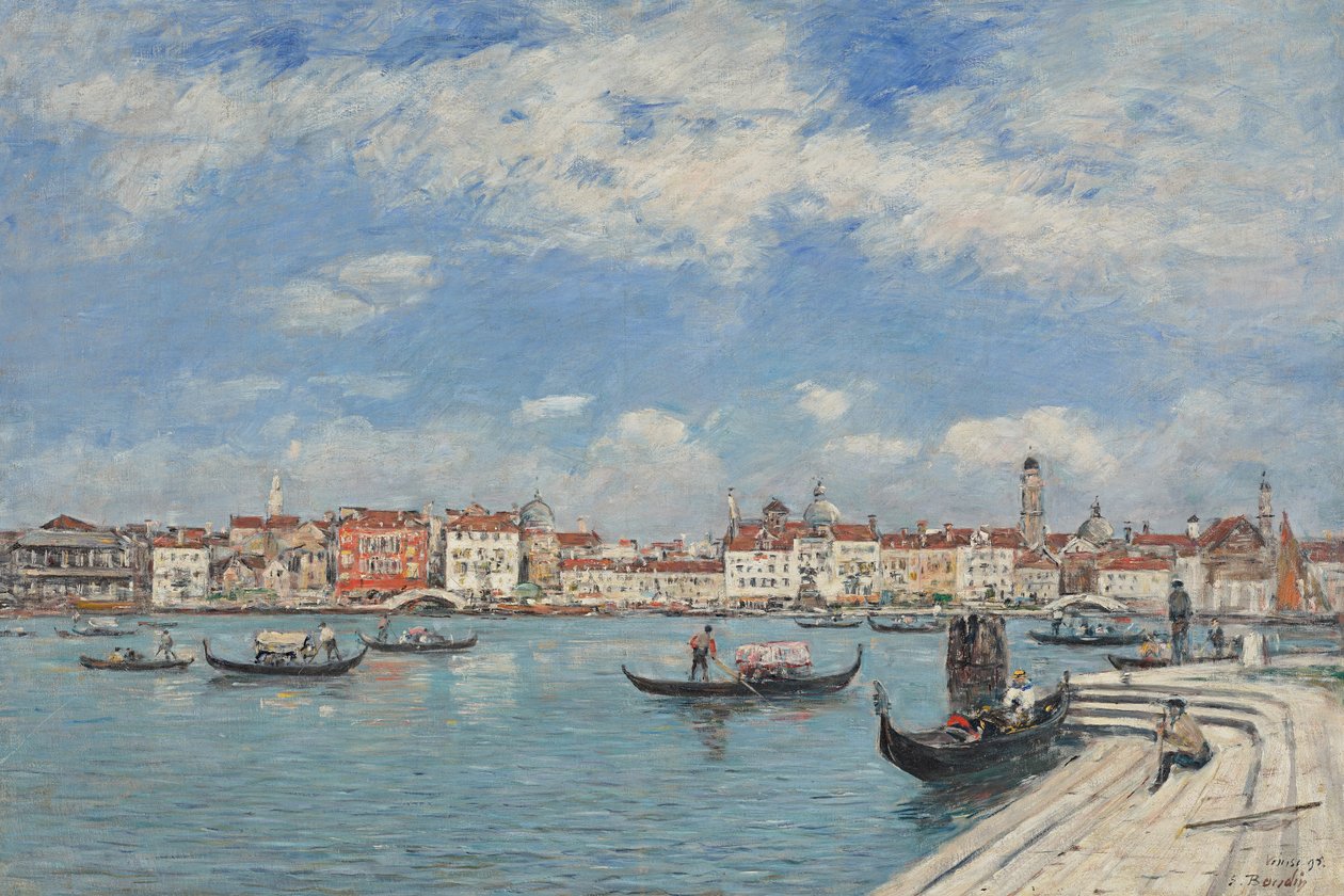 Wenecja, widok z San Giorgio autorstwa Eugene Louis Boudin