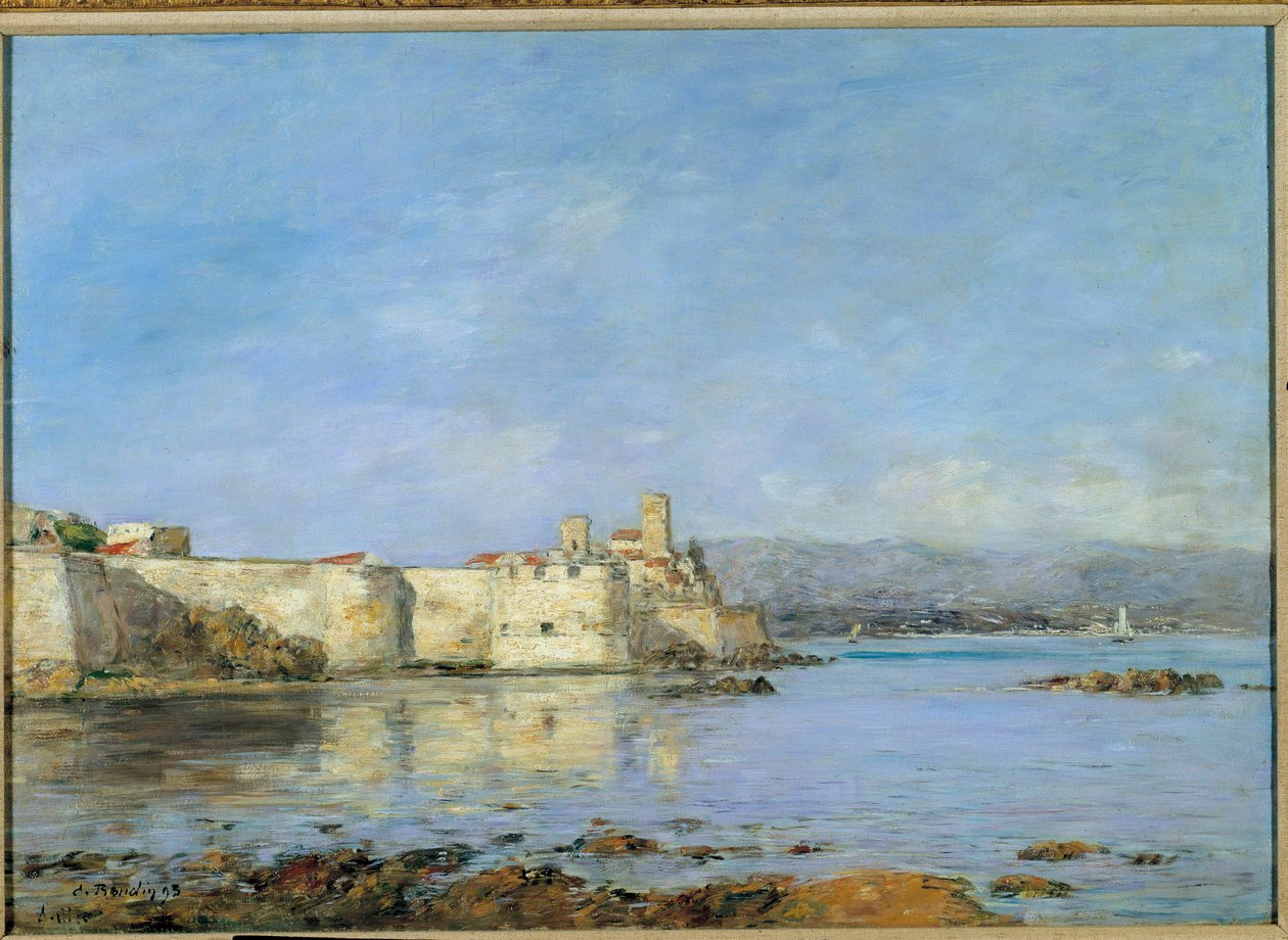 Widok na port w Antibes Obraz Eugene Louis Boudin (1824-1898) 1893 Nd. 0,46 x 0,66 m Paryż, musee d