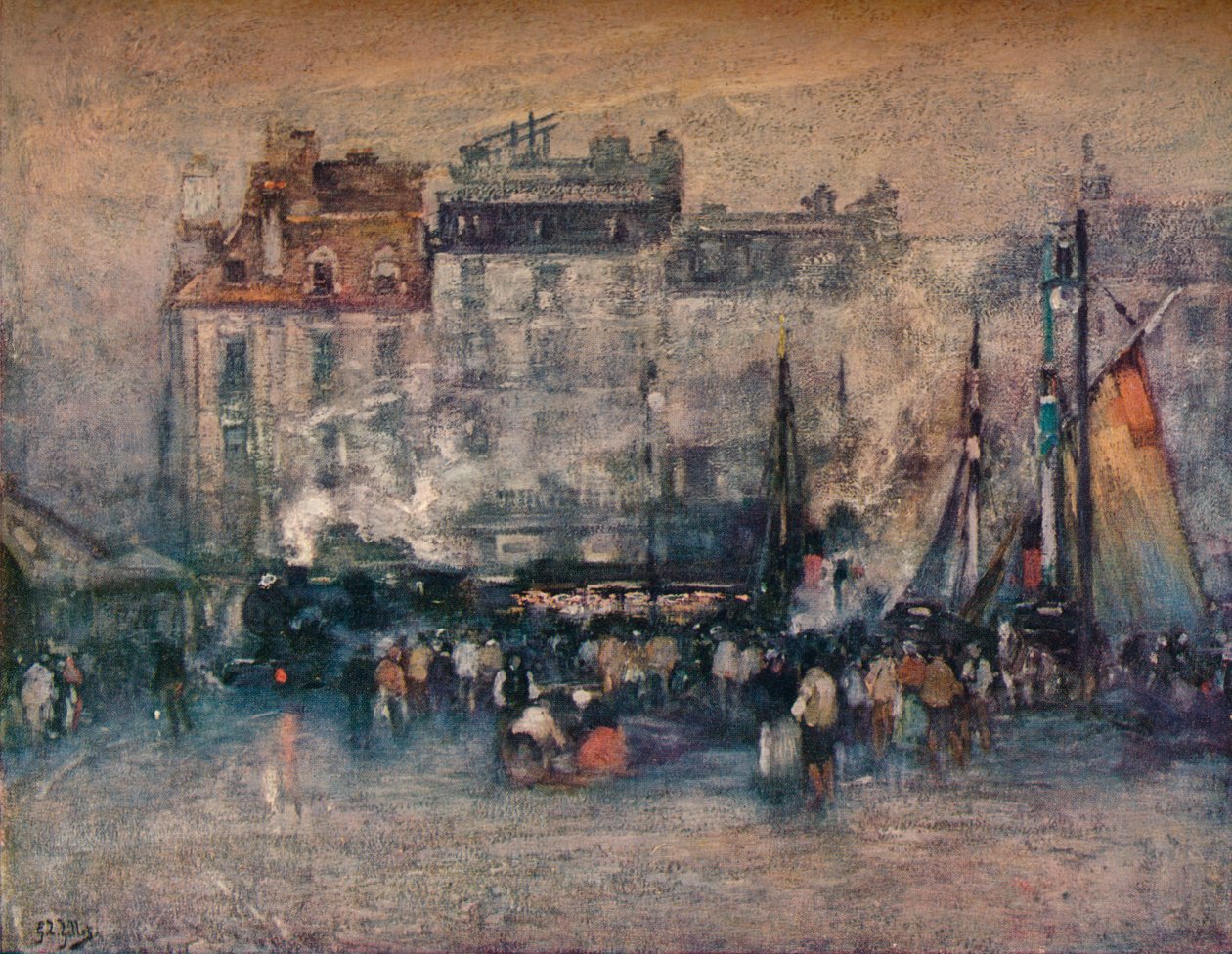 „Odjazd pociągu morskiego”, c1907 autorstwa Eugene Louis Gillot