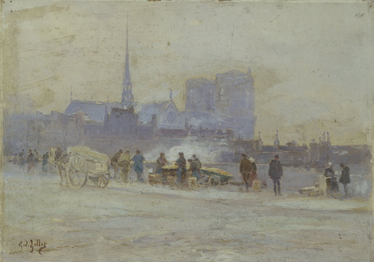 Notre-Dame, widok z Quai de l
