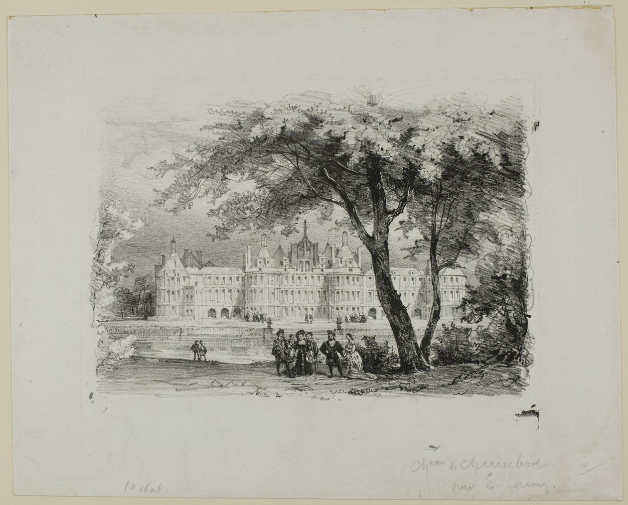 Zamek Chambord autorstwa Eugene Louis Lami
