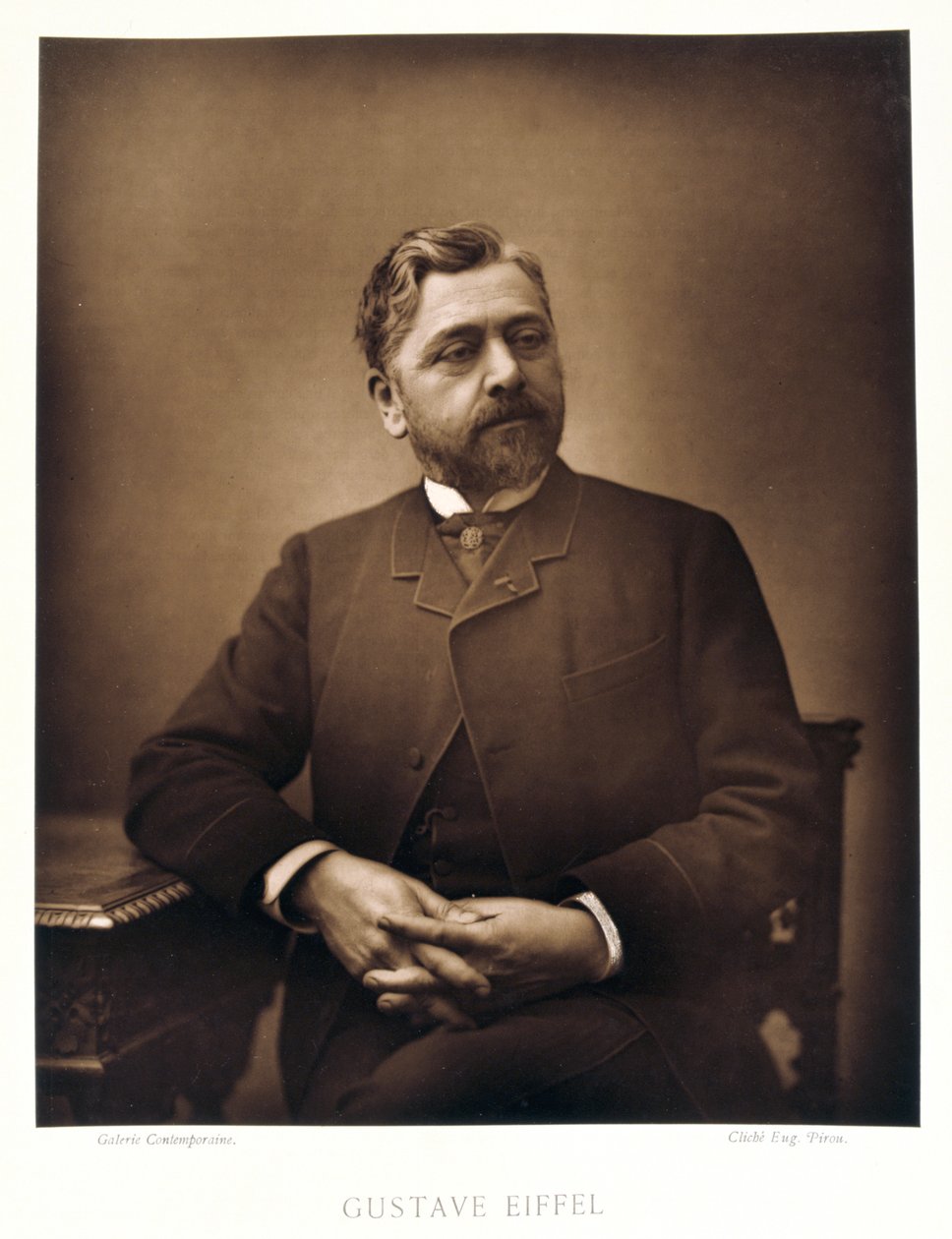 Gustave Eiffel, francuski inżynier, 1880 autorstwa Eugene Pirou