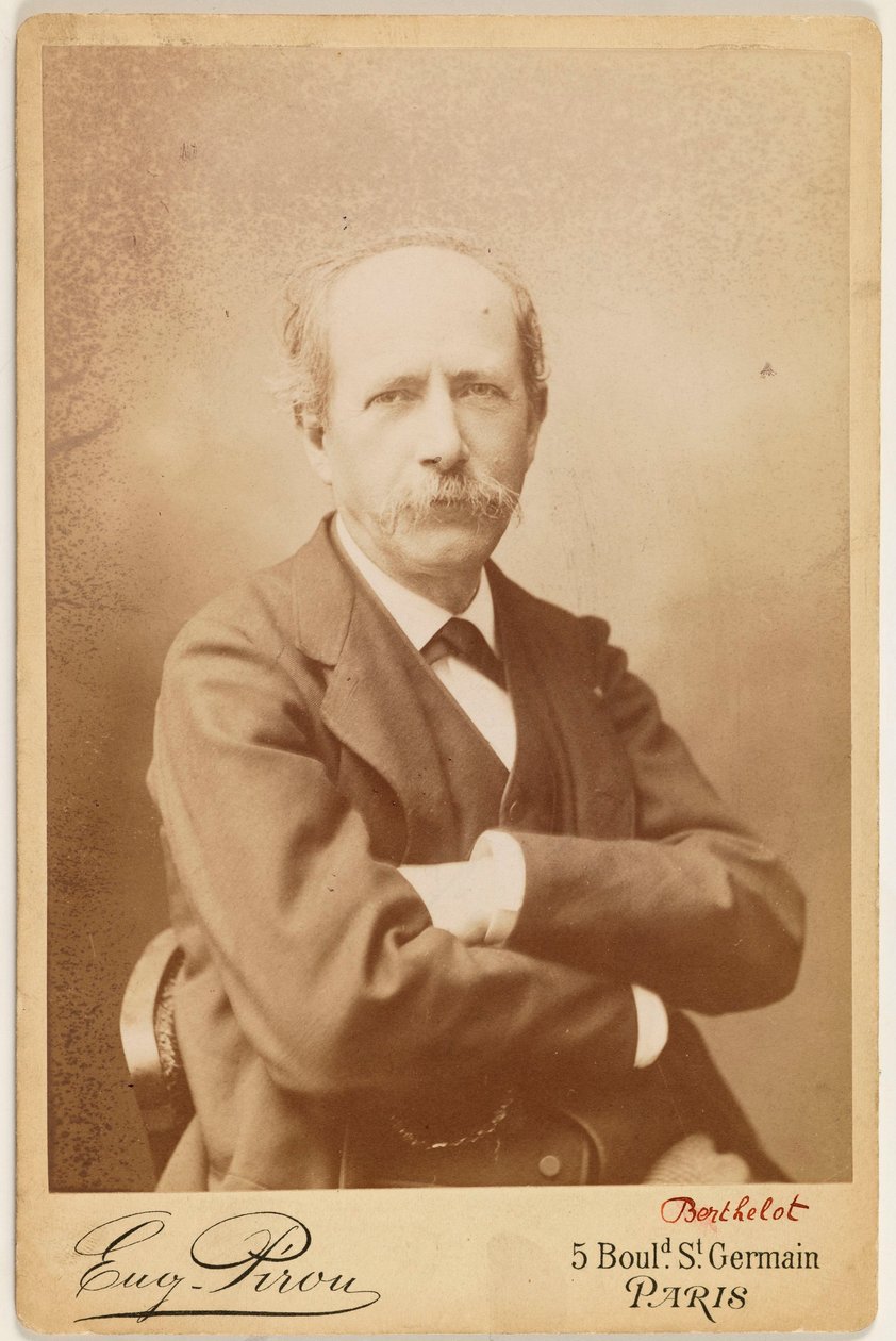 Porträt von Berthelot (Pierre Eugène Marcellin), (1827-1907), Chemiker autorstwa Eugene Pirou