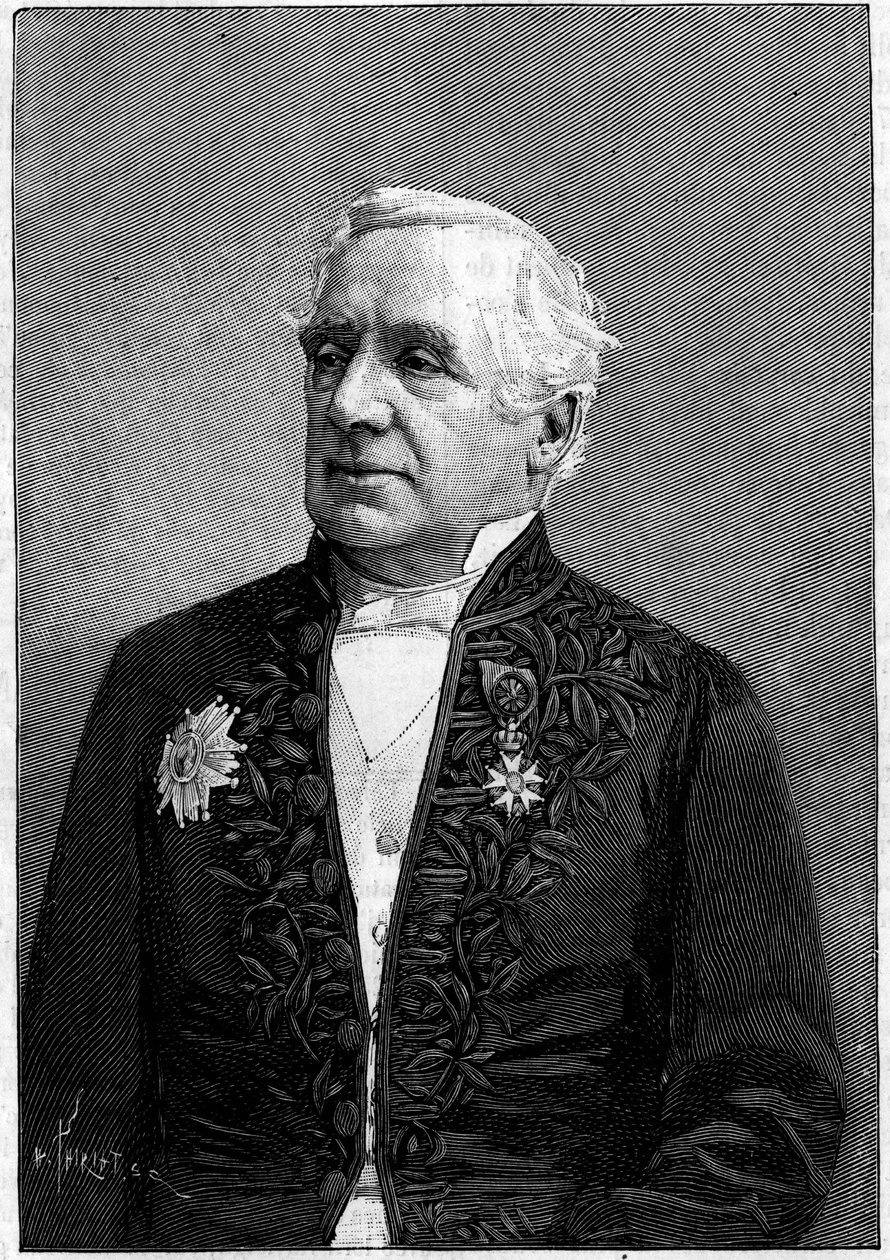 Portret barona Felixa Hippolyte Larreya (1808-1895), francuskiego chirurga, członka Akademii Nauk i Akademii Medycznej autorstwa Eugene Pirou